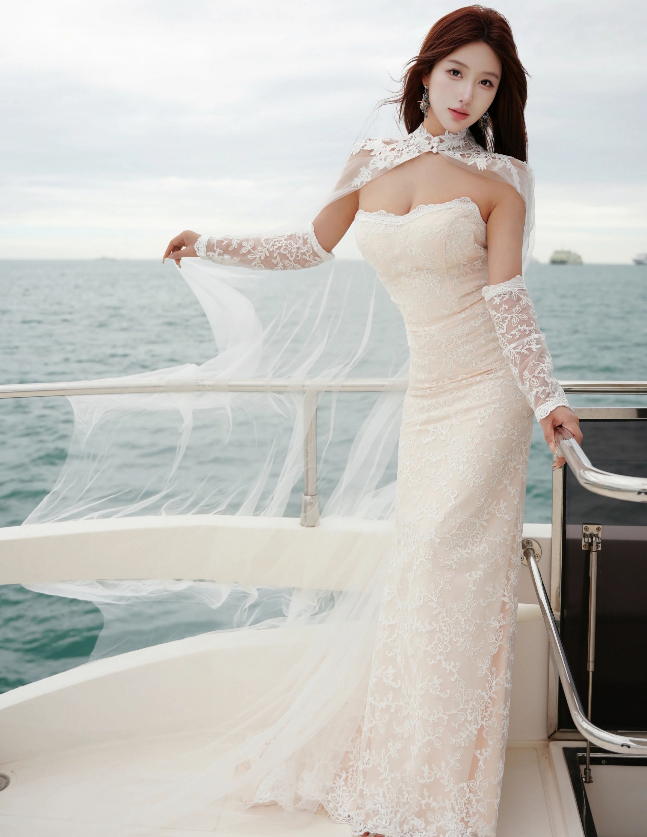 [XiuRen秀人网] No.11243 金允希Yuki 白色婚纱 性感写真 [81张]插图1