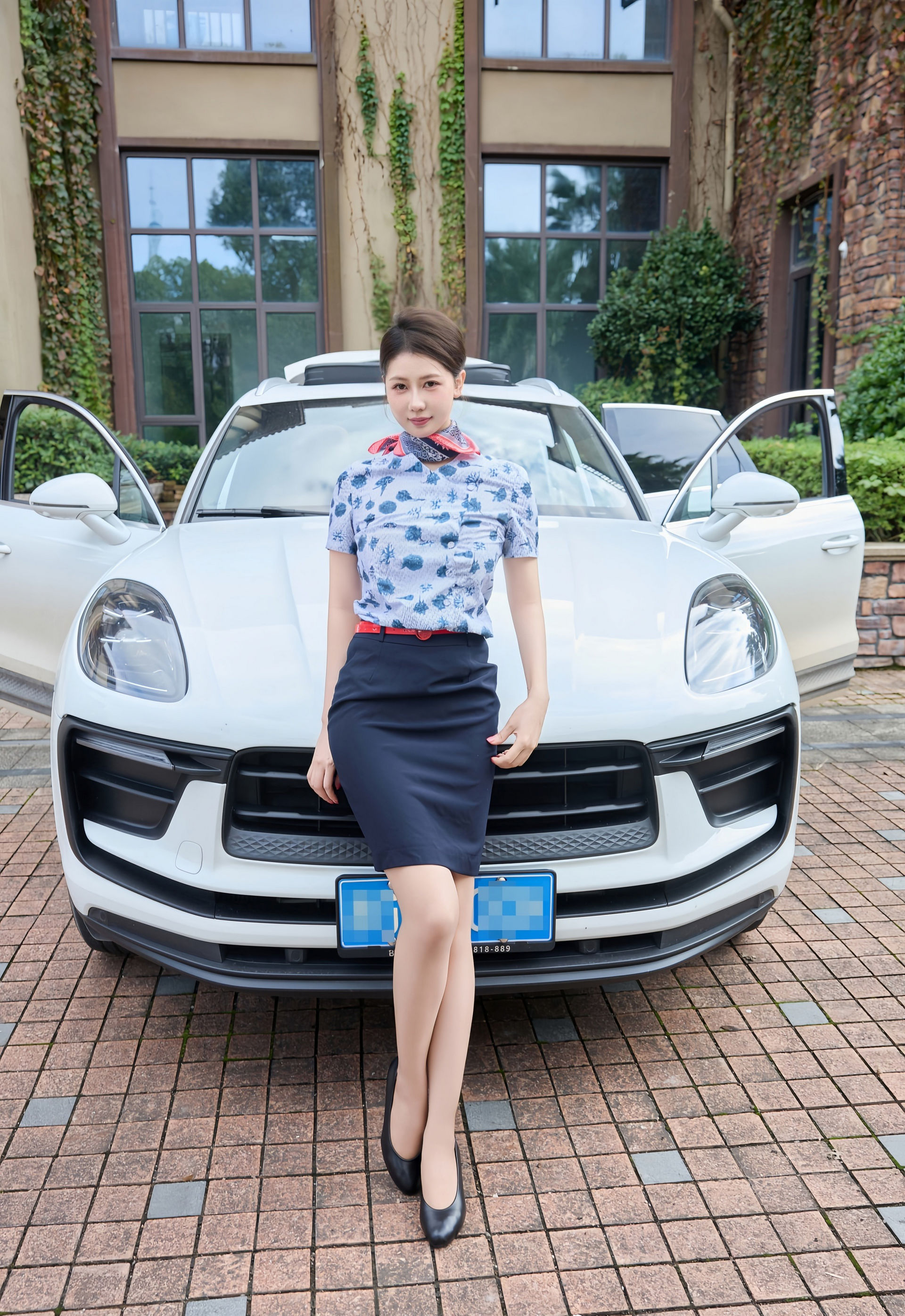 [XiuRen秀人网] No.11241 尹甜甜 空姐制服 肉色丝袜 性感写真 [60张]插图1