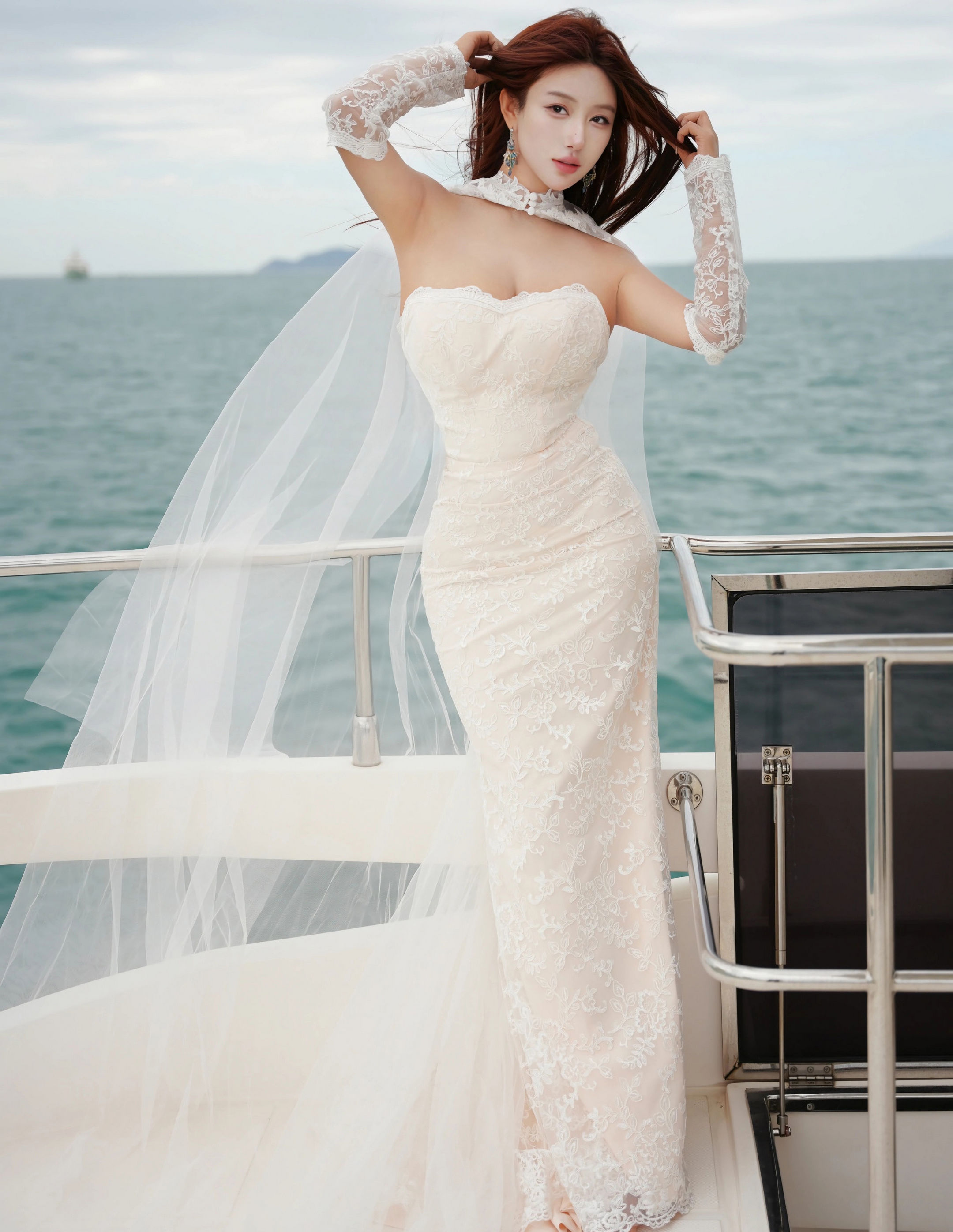 [XiuRen秀人网] No.11243 金允希Yuki 白色婚纱 性感写真 [81张]插图