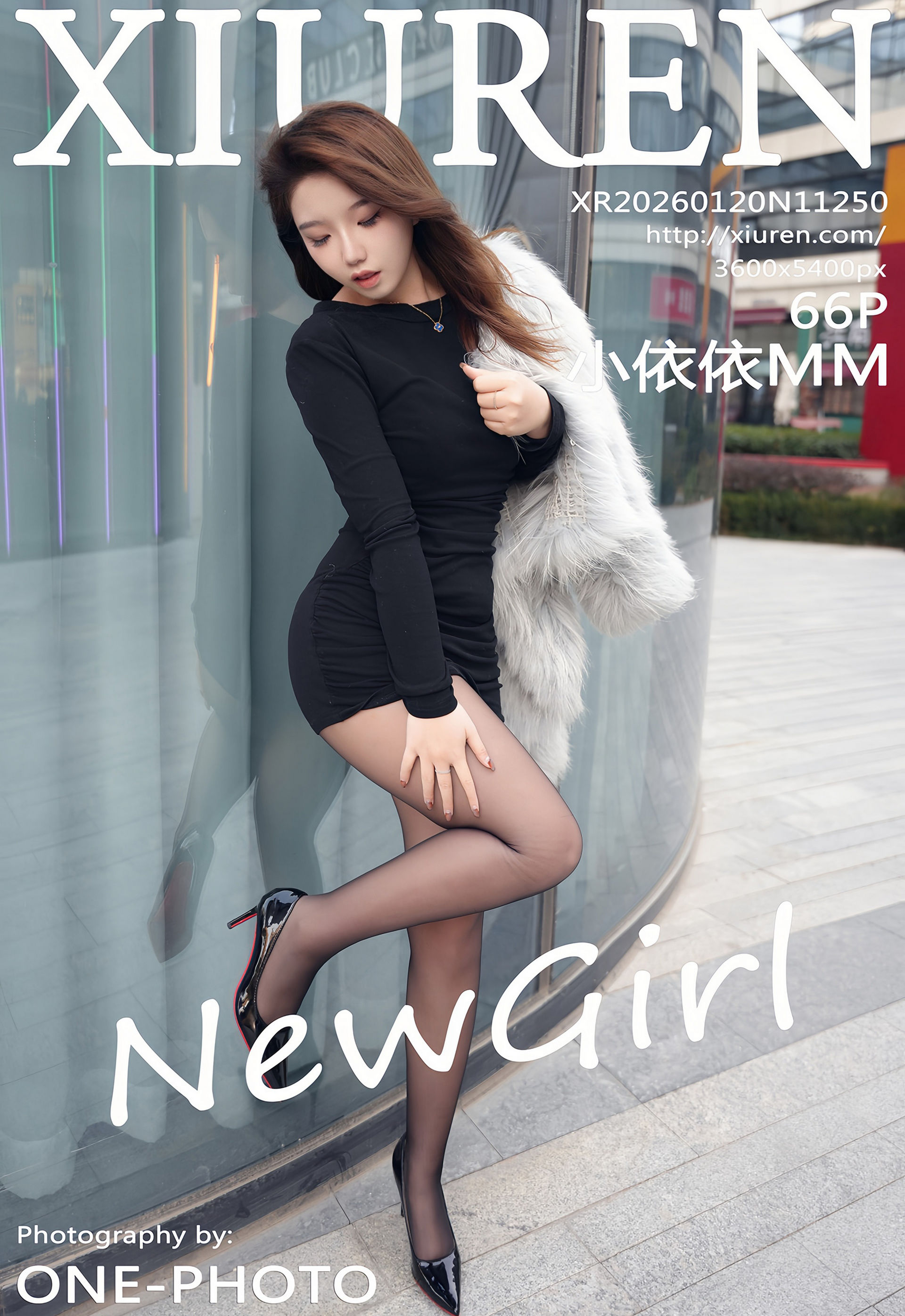 [XiuRen秀人网] No.11250 小依依MM 新人首套写真 黑色连衣短裙 性感魅惑黑丝[66张]插图