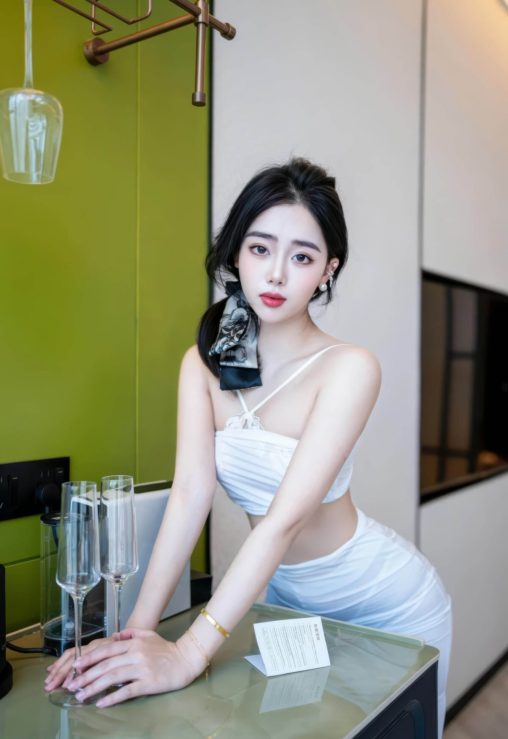 [XINGYAN星颜社] VOL.459 阮福福 白色长裙 白色丝袜 性感写真 [75张]插图