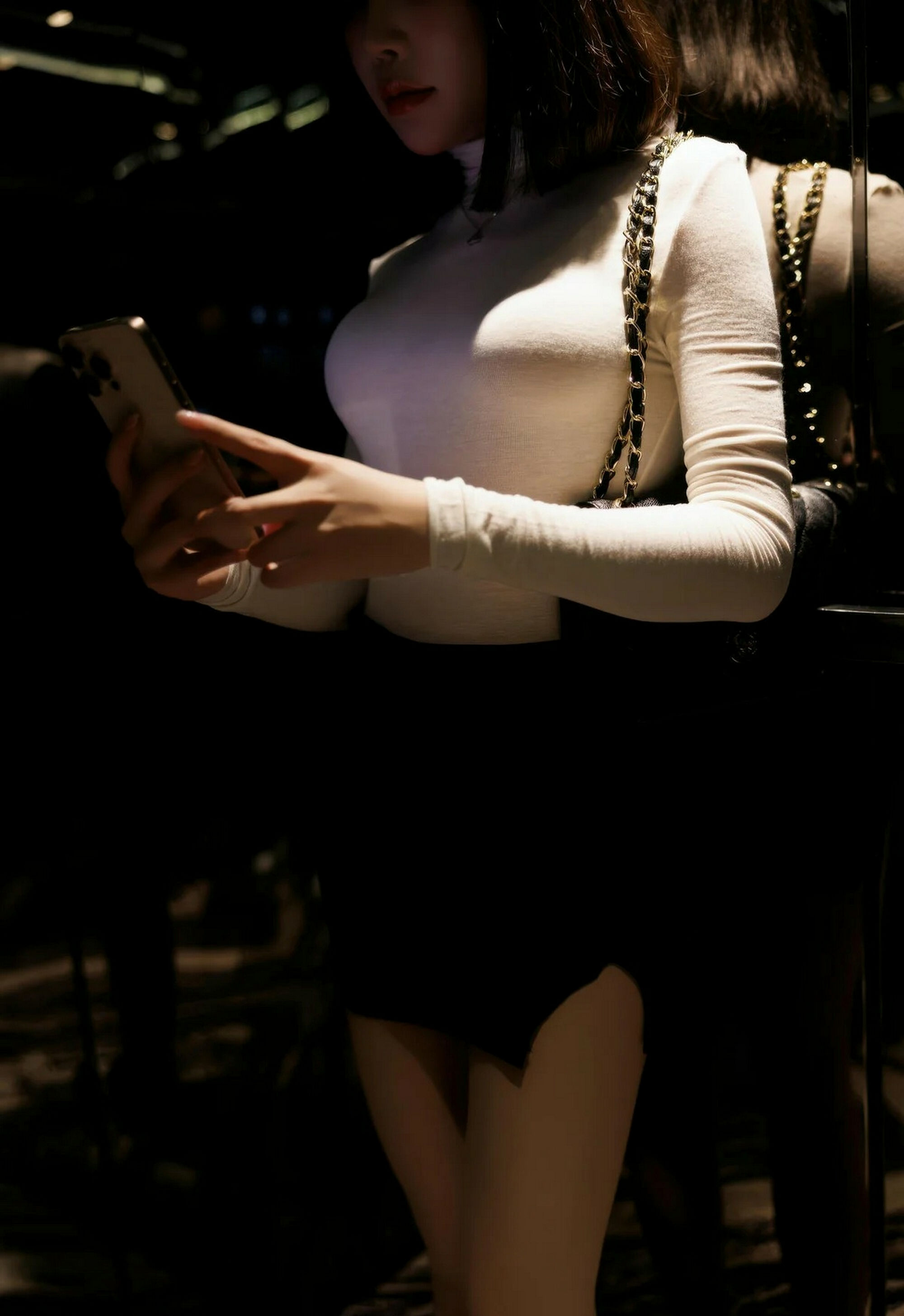 [XiuRen秀人网] No.11314 莉芝荔枝 黑色内衣 肉色丝袜 性感写真 [77张]插图