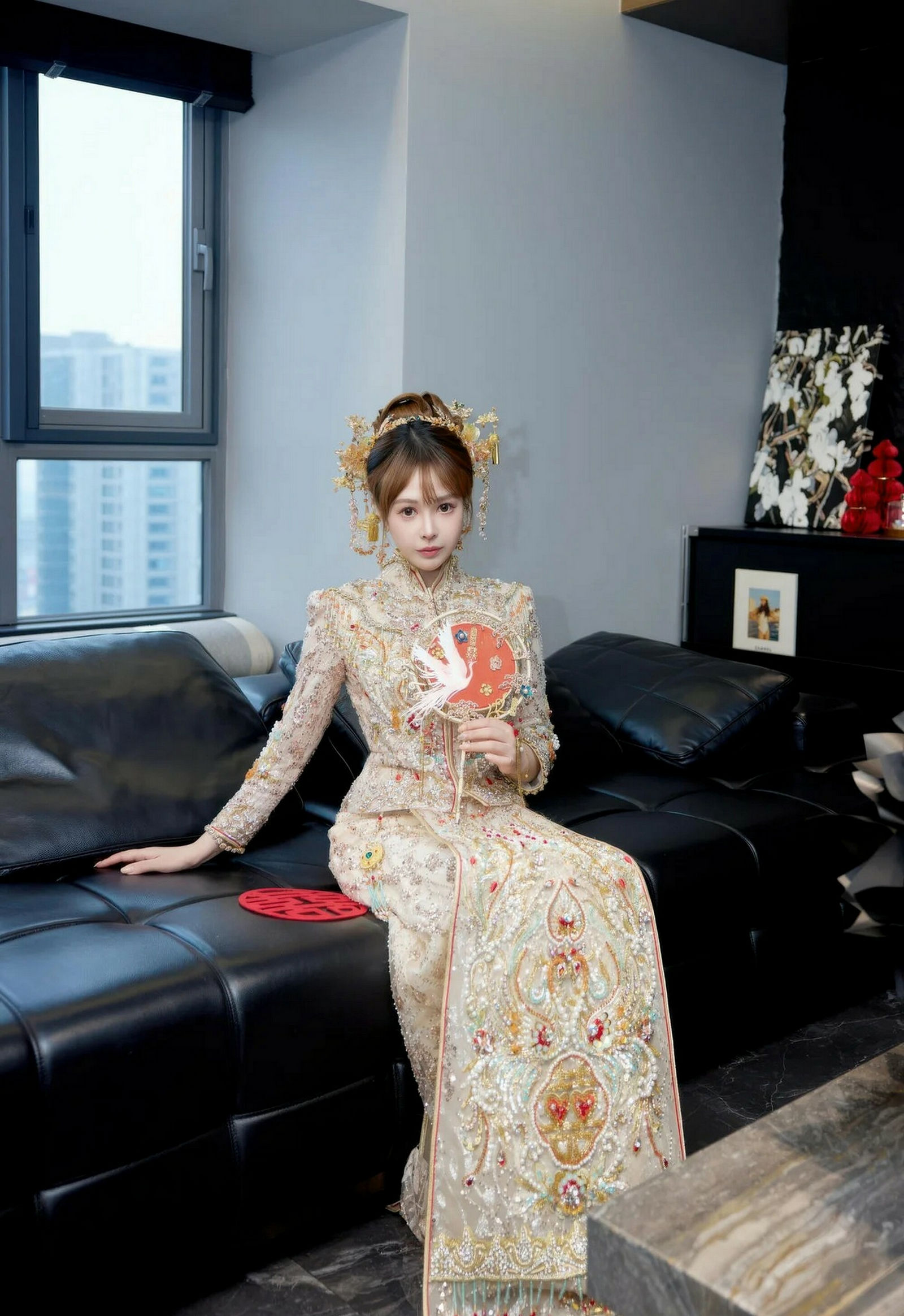 [XiuRen秀人网] No.11317 Evelyn 秀禾服饰 肉色丝袜 性感写真 [63张]插图1