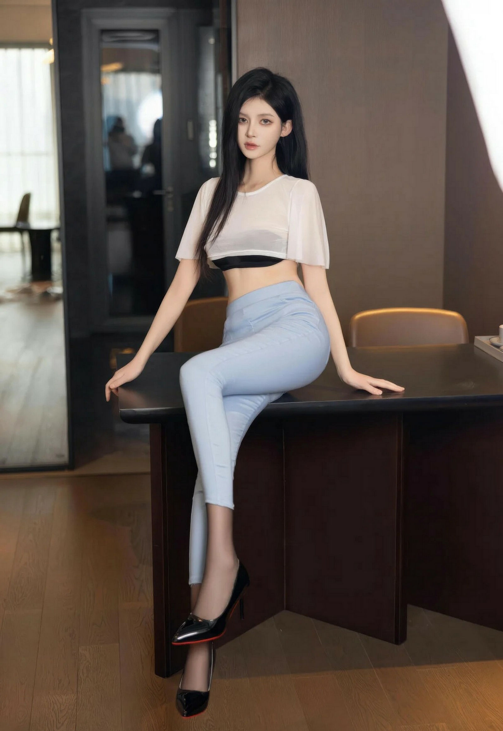 [XiuRen秀人网] No.11318 沈如斯 黑色内衣 性感写真 [66张]插图1