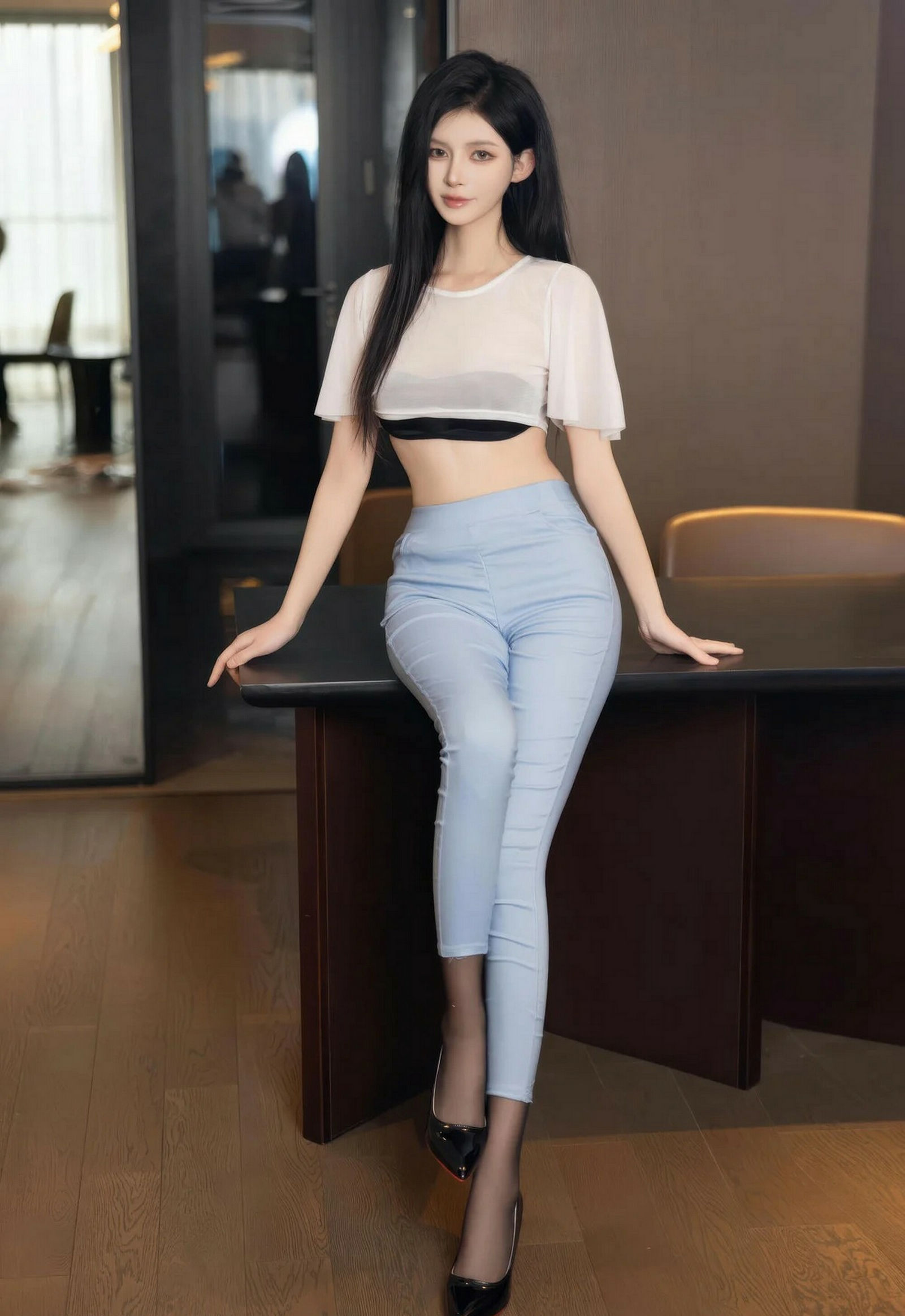 [XiuRen秀人网] No.11318 沈如斯 黑色内衣 性感写真 [66张]插图