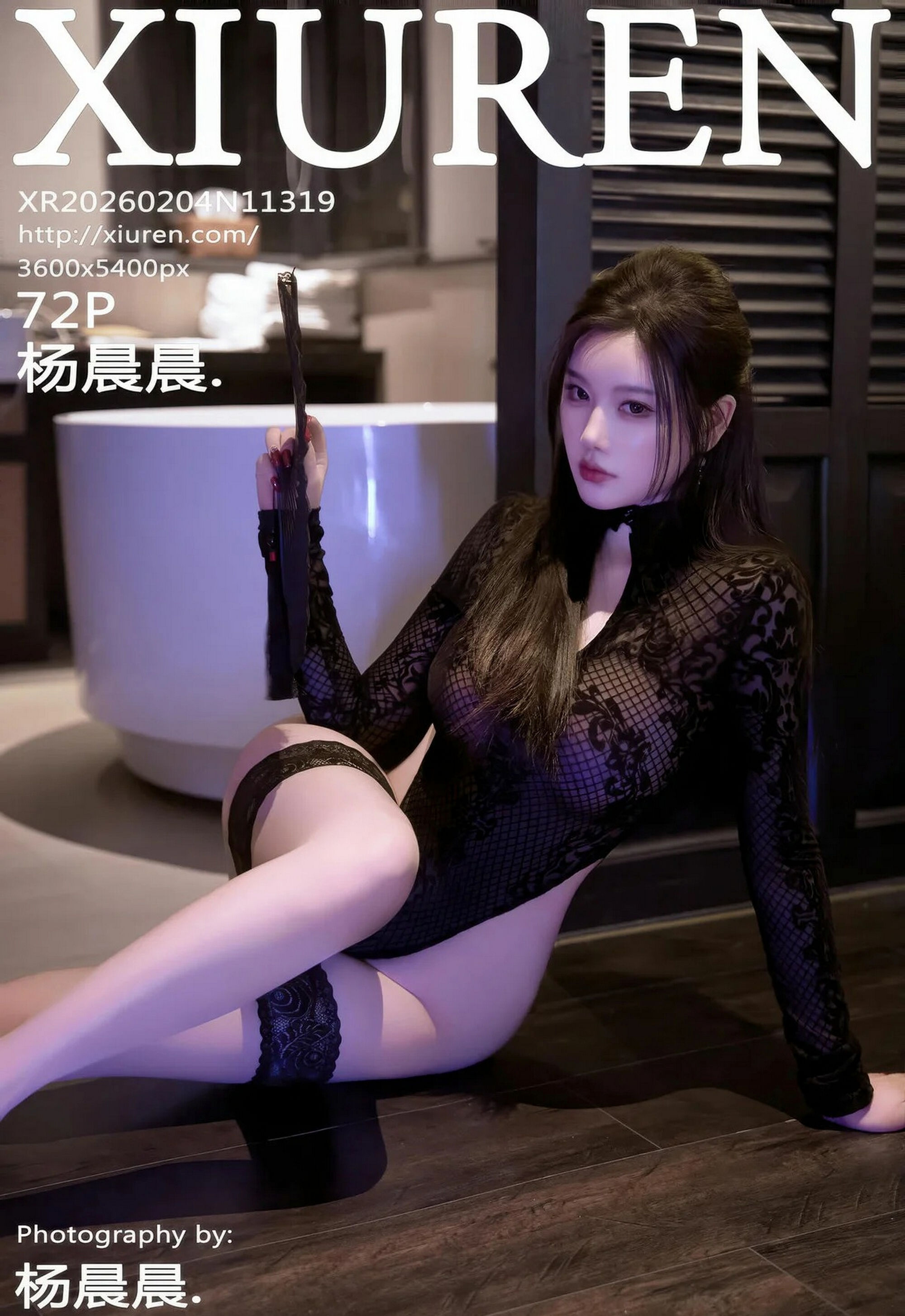 [XiuRen秀人网] No.11319 杨晨晨 红色长裙 红色丝袜 性感写真 [72张]插图