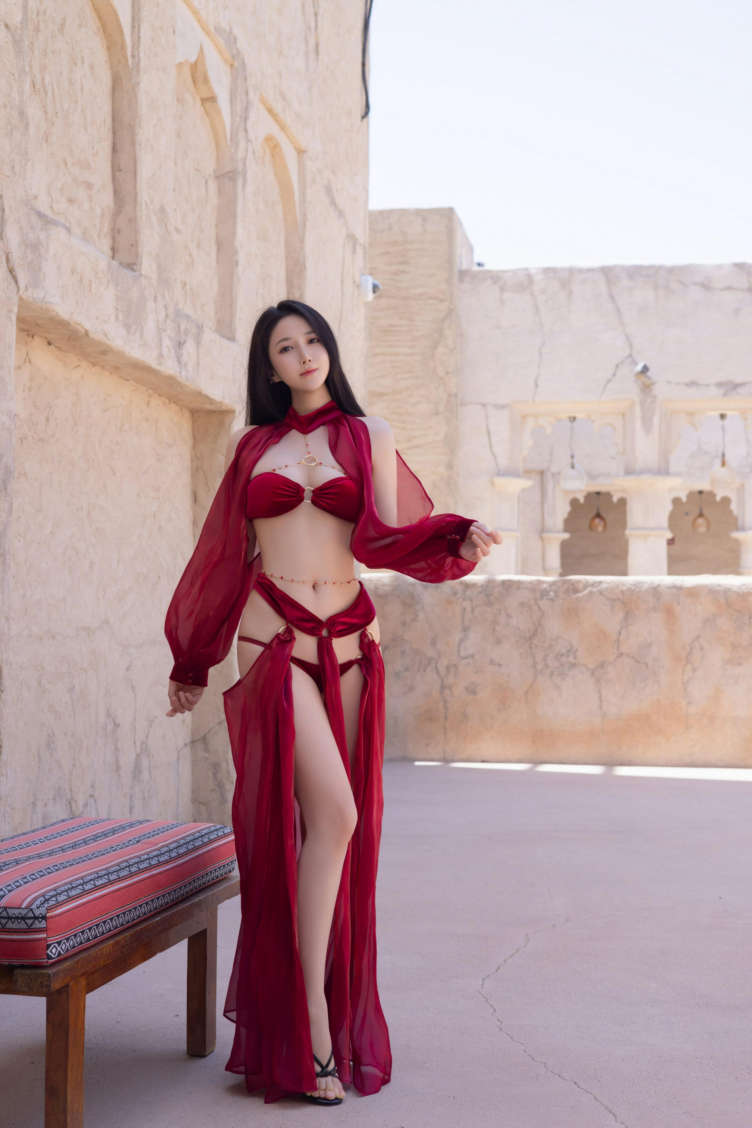 秀人网鱼子酱Fish 魅惑私拍写真 惊红之舞