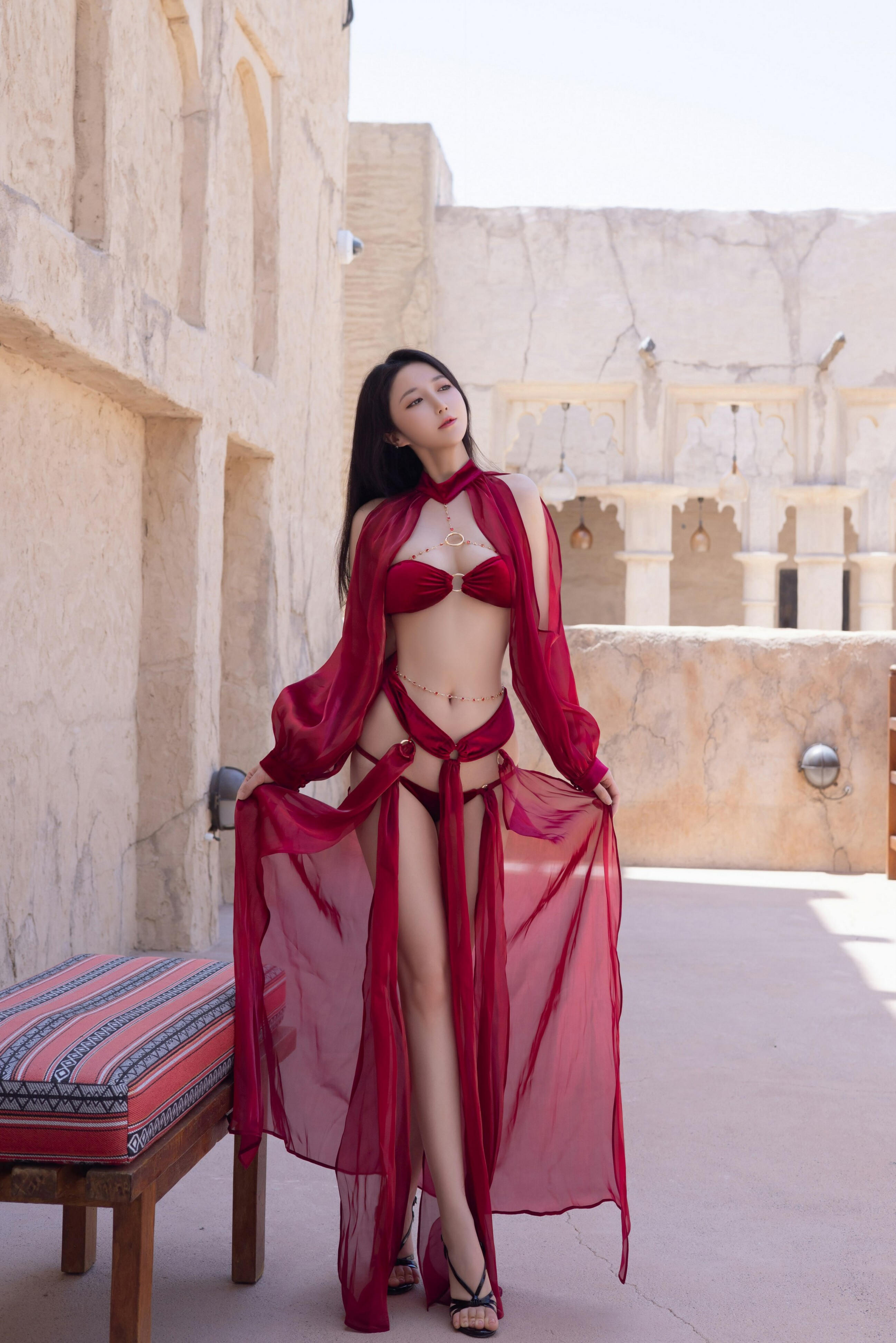 秀人网鱼子酱Fish 魅惑私拍写真 惊红之舞